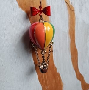 Rainbow Hot-air Ballon Necklace Charm